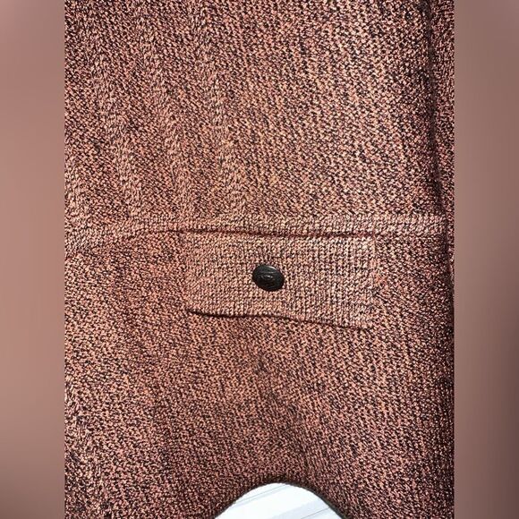 San Remo By Laura Knits Vintage Marled Knit Embossed Button Cardigan Size M - Picture 5 of 12